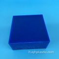 Inžinerinio plastiko 50 mm mėlynos/smėlio spalvos liejamas nailono lakštas